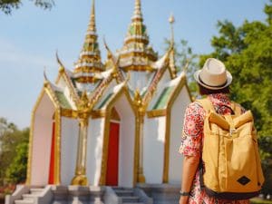 Viajero en Ayutthaya